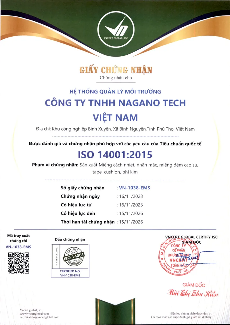 ISO 9001 Certificate - Page 2
