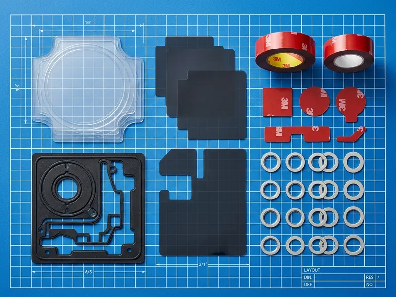 Precision die-cut material processing samples